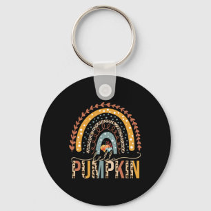 Chaveiro Alô Pumpkin Leopard Rainbow Autumn Season Fall V