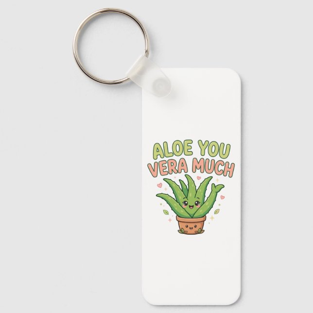 Chaveiro Aloe You Vera Much Pingente (Frente)
