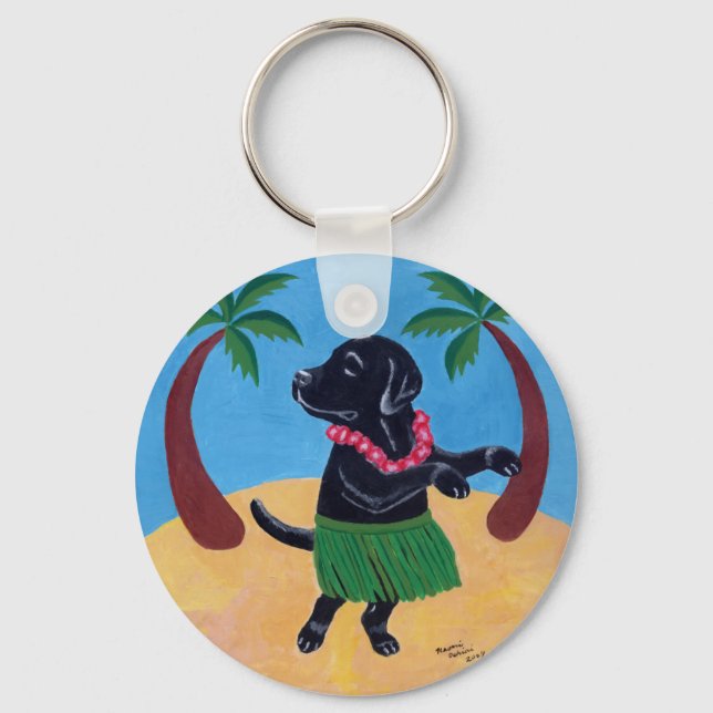 Chaveiro Aloha Black Labrador (Frente)