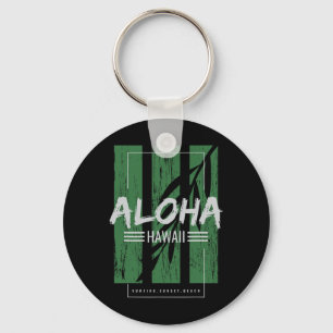 Chaveiro Aloha Havaí Surfando Praia Sunset