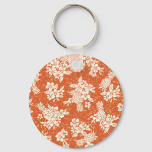 Chaveiro Aloha Spirit: Hibiscus-Pineapple Harmony.