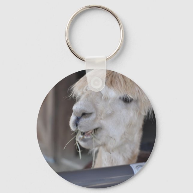 Chaveiro Alpaca, Branco (Frente)