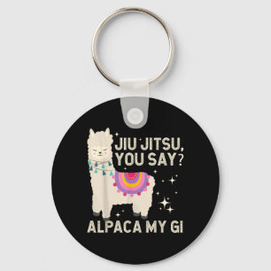 Chaveiro Alpaca Engraçado de Jiujitsu Artes Marciais Brazil