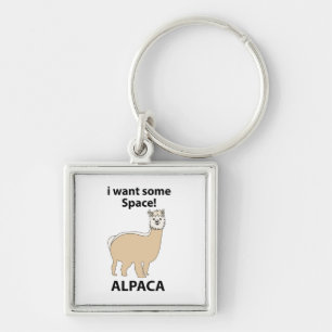 Chaveiro Alpaca Eu Quero Espaço Alpaca Engraçado