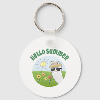 Chaveiro Alpaka-Party Hello Summer Alpaca partytime
