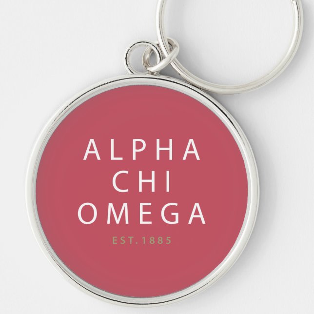 Chaveiro Alpha Chi Omega| Est.1885 (Frente)