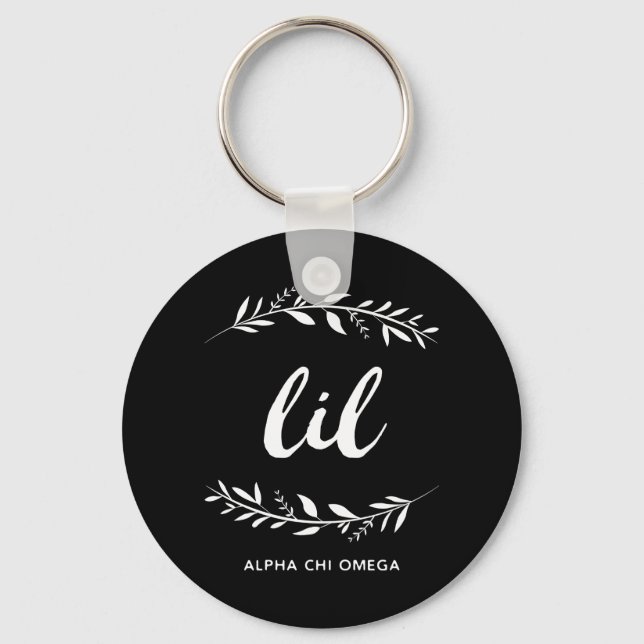 Chaveiro Alpha Chi Omega | Pequena Coroa (Frente)