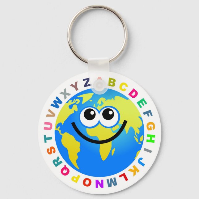 Chaveiro Alphabet Globe (Frente)