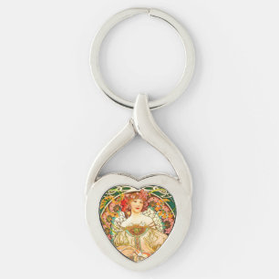 Chaveiro Alphonse Mucha Art Nouveau Daydre