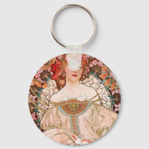 Chaveiro Alphonse Mucha F. Champenois