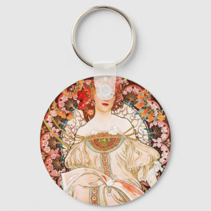 Chaveiro Alphonse Mucha F. Champenois Key Chain