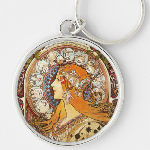 Chaveiro Alphonse Mucha Zodiac