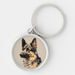 Chaveiro Alsation German Shepard Dog Art Design 