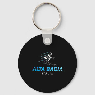 Chaveiro Alta badia itália resort de esqui esqui retrô Alta