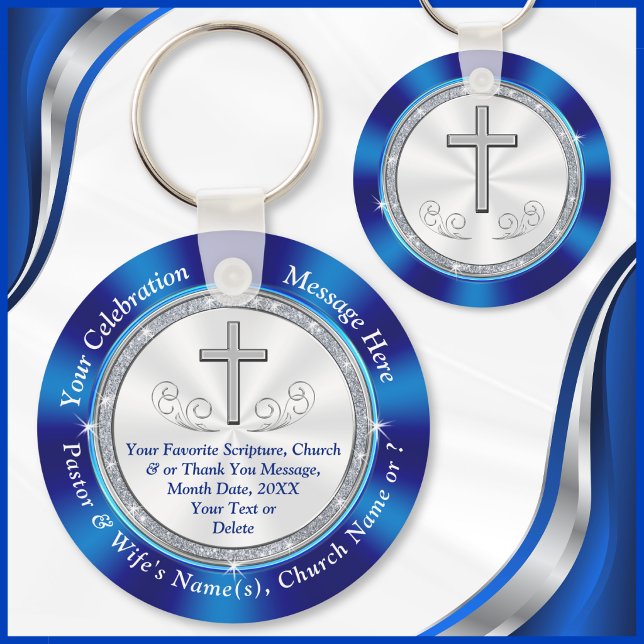 Chaveiro Alunos da Igreja para Membros da Igreja (Christian party favors for adults, men, women. Personalized church favors. Church anniversary ideas.)