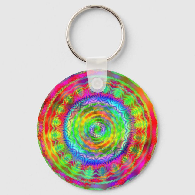 Chaveiro Alvo Tiedye (Frente)