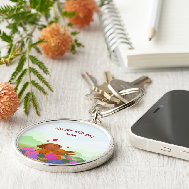 Chaveiro Always With You – Cute Bunny (Lateral)