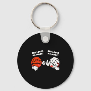 Chaveiro Ama mais camiseta de jogador de basquete vôlei
