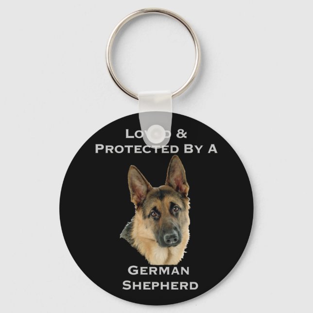 Chaveiro Amado e protegido por um German shepherd (Frente)