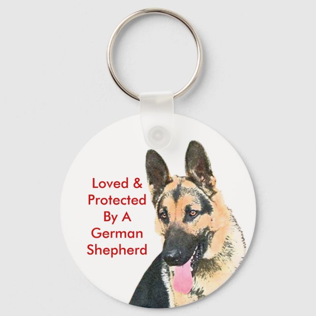 Chaveiro Amado e protegido por um German shepherd (Frente)
