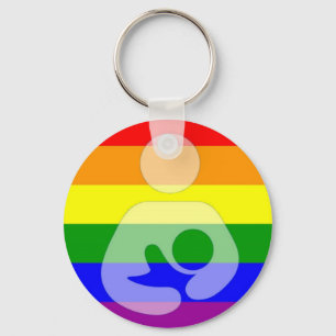 Chaveiro Amamentação do orgulho gay/cuidados