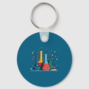 Chaveiro Amante das Luzes de Natal de Química Químico Ciênc