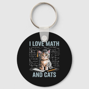 Chaveiro Amante de Gatos Matemáticos Professor de Matemátic