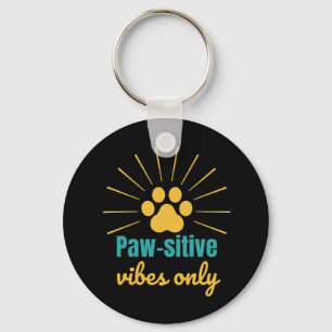 Chaveiro Amante de gatos Vibrações Positivas Apenas