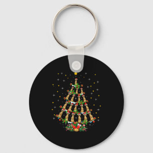 Chaveiro Amante de Meerkat Natal Chapéu de Papai Noel Meerk