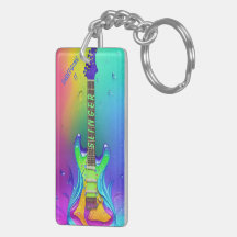 Amante de Música de Guitarra Neon Personalizada