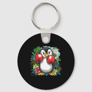 Chaveiro Amante de Pinguim de Boxe Luvas de Boxe Kickboxing