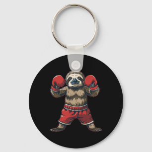 Chaveiro Amante de Preguiça de Boxe Luvas de Boxe Kickboxin