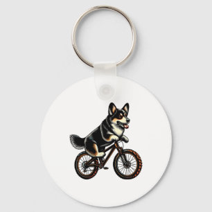 Chaveiro Amante do Corgi Galês Tricolor de Pembroke Montanh