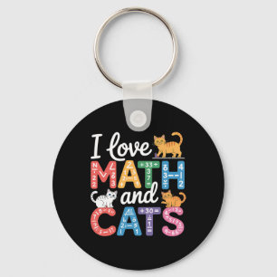 Chaveiro Amante do Gato da Matemática Professor de Matemáti