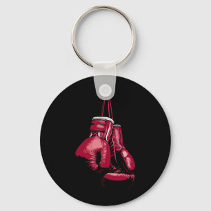 Chaveiro Amante do Kickboxing Boxeador Luvas de Boxe Vintag