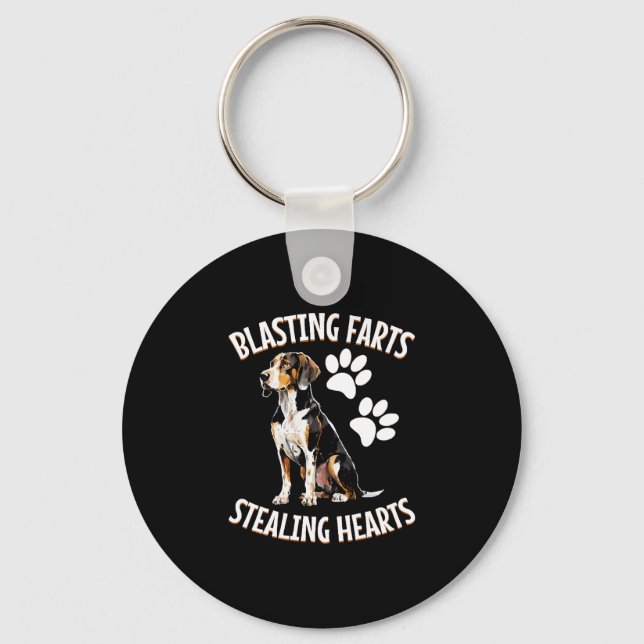 Chaveiro Amante do Treeing Walker Coonhound Dono de Cachorr (Frente)
