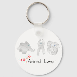 Chaveiro Amante dos animais de toalha
