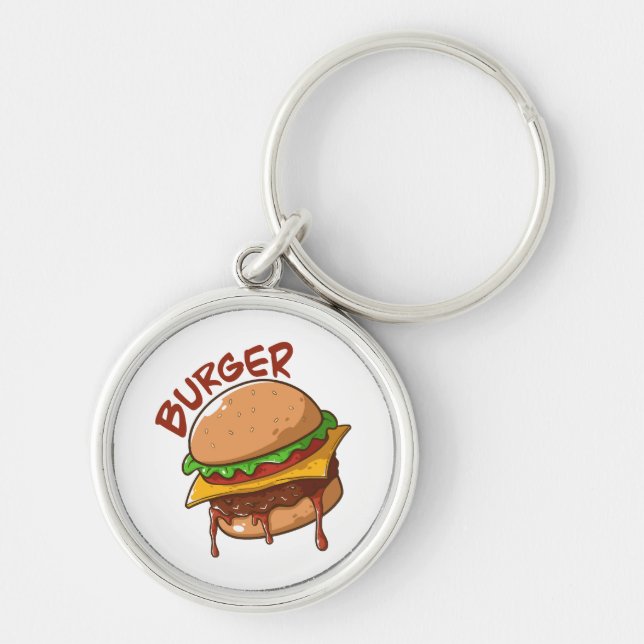 Chaveiro Amantes de Burger (Frente)