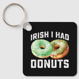 Chaveiro Amantes de Donuts Irlandeses Eu Tinha Dia de São P