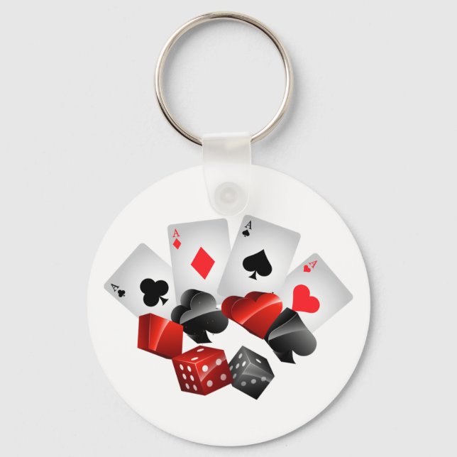 Chaveiro Amantes do casino de jogos de azar (Frente)