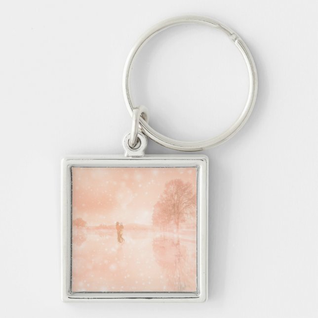 Chaveiro Amantes em um lago congelado       (Frente)