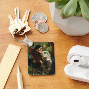 Chaveiro Amantes em um Swing. Primavera por Pierre Auguste