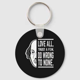 Chaveiro Amar Todos Confiem Alguns Shakespeare Citando Thes