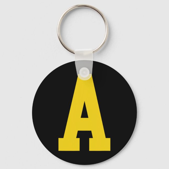 Chaveiro Amarelo a' em vermelho para Alvin Costume Hallowee (Frente)