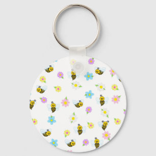 Chaveiro Amarelo Abelha Bumblebee Preto Colorido