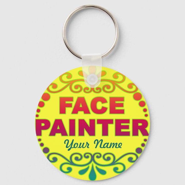 Chaveiro Amarelo-arco-íris (Frente)