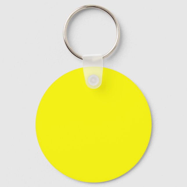 Chaveiro Amarelo brilhante (cor sólida) (Frente)