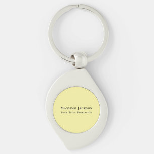 Chaveiro Amarelo Claro Simples Elegante Profissional Modern