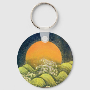 Chaveiro AMATERASU, SUN GODDESE verde amarelo preto