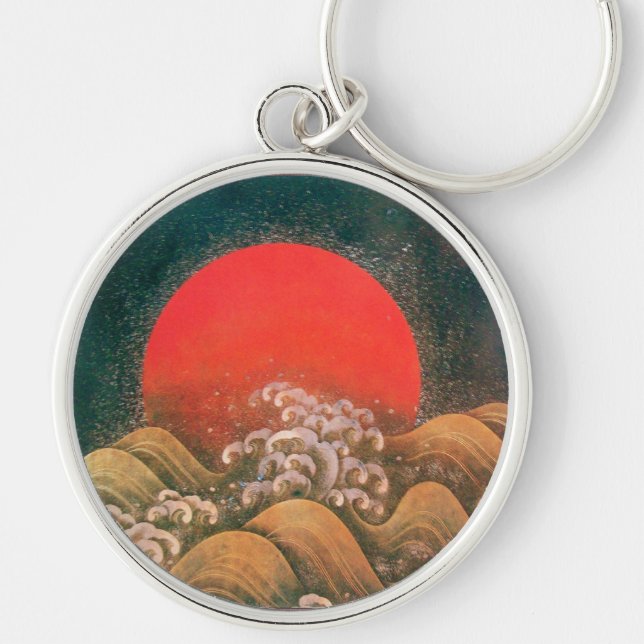 Chaveiro AMATERASU, SUN GODDESE vermelho preto (Frente)